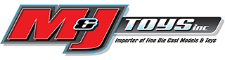 M & J Toys Inc. Die-Cast Distribution | Specializing in Die-cast Collectibles Since 1987 Logo
