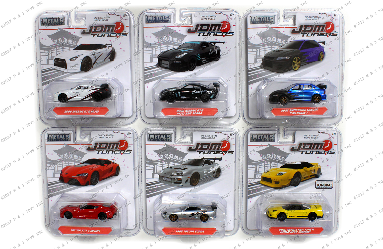 Jada Toyota FT1 Concept Red JDM Tuners 14036 W1A 1/64