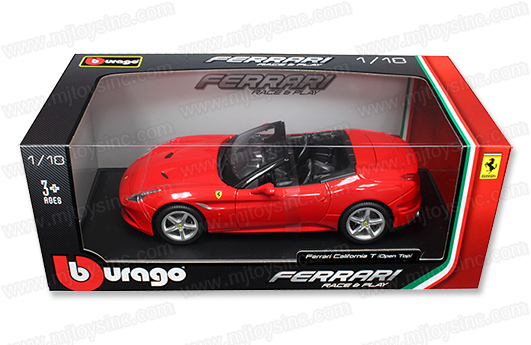 15616003bk Bburago Ferrari 1:18 Race & Play Ferrari California T , Closed TOP 