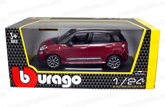 zout Monumentaal Ideaal BBURAGO 1:24 W/B FIAT 500L - M & J Toys Inc. Die-Cast Distribution |  Specializing in Die-cast Collectibles Since 1987