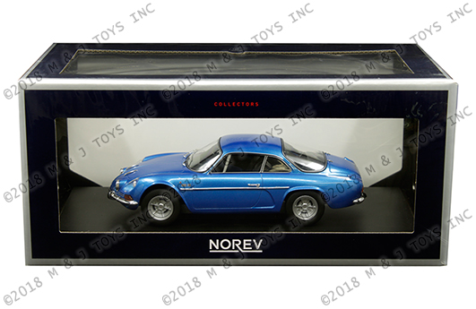 Norev 1:18 1971 Renault Alpine A110 1600S (Blue) - M & J Toys Inc