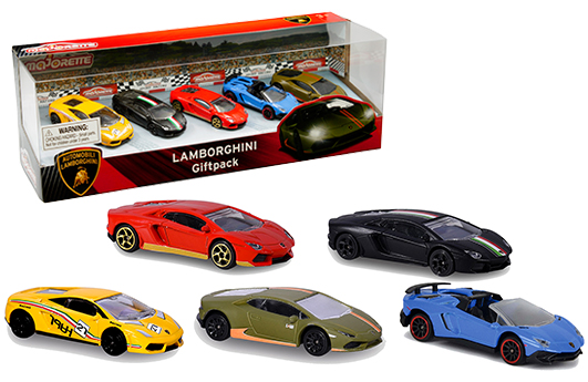 Majorette 1:64 Lamborghini Giftpack 5-Car Assortment - M & J Toys Inc.  Die-Cast Distribution