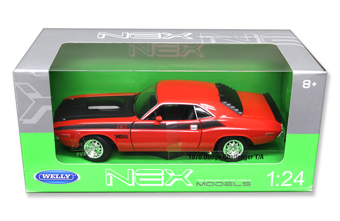 1970 DODGE Challenger T/A Diecast Model Car Muscle Cars WELLY In 1:24 Scale