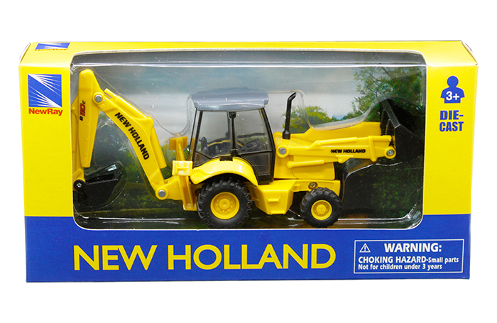 New Ray New Holland Construction Backhoe and Loader B110C 32143 
