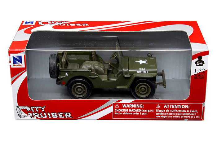 JEEP WILLYS PB MILITARY 1:32 MODEL 54133 NEW RAY 