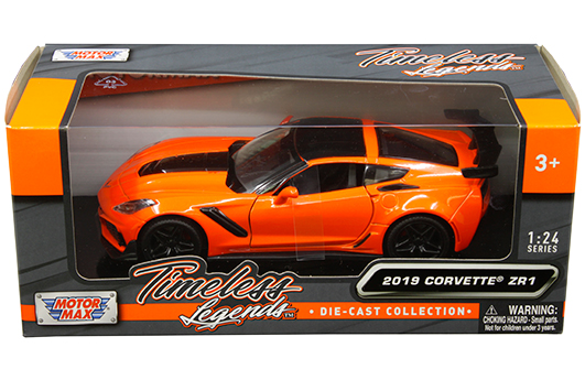 1/24 Motormax Orange Corvette ZR1 2019 