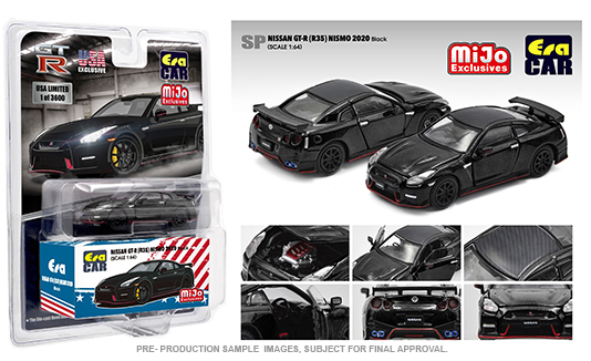 Black Mijo Exclusives ERA Car 1:64-2020 Nissan GT-R R35 Nismo 