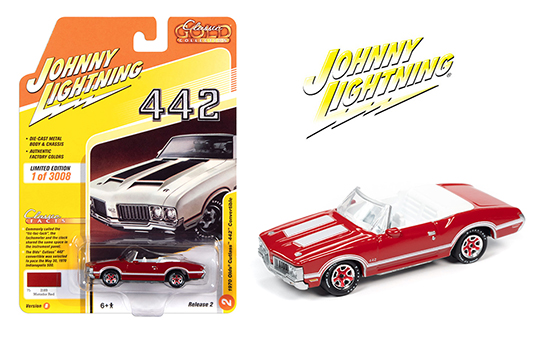 JOHNNY LIGHTNING 1970 OLDSMOBILE 442 CHAMPAGNE INDY PACE CAR 