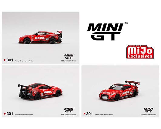 TSM 1:64 MINI GT LB WORKS Nissan GT-R R35 Type 2 REAR WING Ver 3 White MGT00068