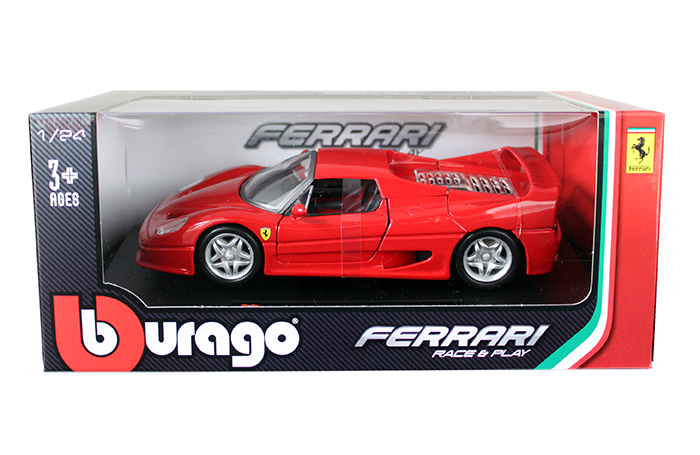 Orthodox bijnaam Begunstigde Bburago 1:24 W/B - Ferrari Race & Play - Ferrari F50 Red | M and J Toys  Inc. Die-Cast Distribution