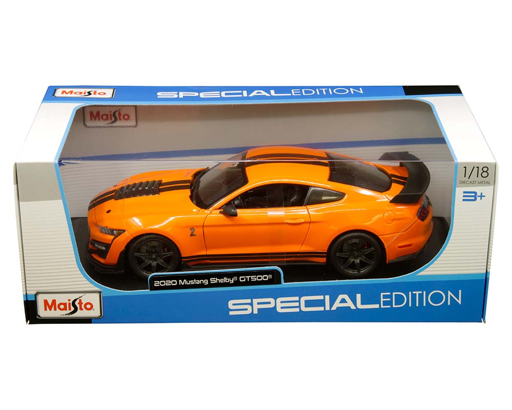 Details about  / MAISTO 1:18 Scale Diecast Model Car 2020 Ford Mustang Shelby GT500 in Orange