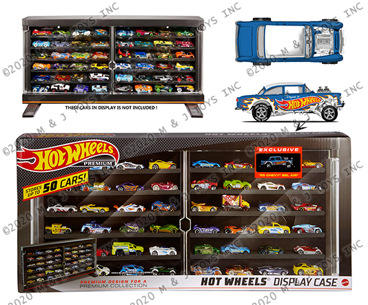 Hot Wheels 55 Chevy Gasser Display Case Exclusive Blue Premium