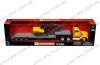 New Ray 1:43 Kenworth W900 W/ Vehicle Transporter Lowboy W/ 1:158 Excavator (orange)