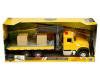 New Ray 1:18 Mack Granite (Yellow) Roll Off Truck with Wooden Crates and Crane - Long Haul Trucker
