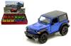 Kinsmart 1:34 Display - 2018 Jeep Wrangler Rubicon 4x4 (with Top) (Blue-Green-Red-Yellow)