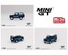 (Preorder) Mini GT 1:64 Mijo Exclusive Land Rover Defender 90 County Wagon Stratos Blue