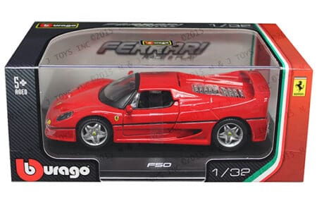 BBURAGO 1:32 W/B FERRARI F50 RACE & PLAY