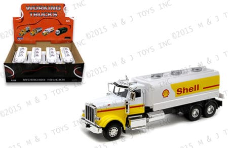 JOY CITY 1:32 DISPLAY WORKING TRUCKS - PETERBILT MODEL 367 SHELL TANKER