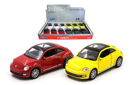 WELLY 1:32 DISPLAY 2012 VOLKSWAGEN BEETLE WITH BLACK ROOF
