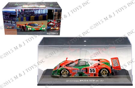AUTO ART 1:18 SIGNATURE EDITION - MAZDA 787B LEMANS WINNER 1991 WEIDLER/ HERBERT/ GACHOT #55 20TH ANNIVERSARY EDITION