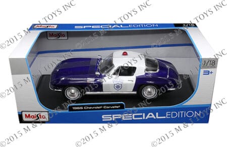 MAISTO 1:18 SPECIAL EDITION - 1965 CHEVROLET CORVETTE POLICE