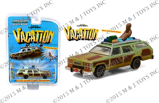 GREENLIGHT 1:64 HOLLYWOOD SERIES 15 - NATIONAL LAMPOON'S VACATION (1983) - 1979 FAMILY TRUCKSTER "WAGON QUEEN" WITH AUNT EDNA