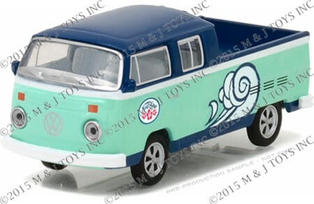 GREENLIGHT 1:64 HOBBY EXCLUSIVE - VOLKSWAGEN TYPE 2 DOUBLE CAB PICK-UP DOKA - HAWAII SURF SHOP