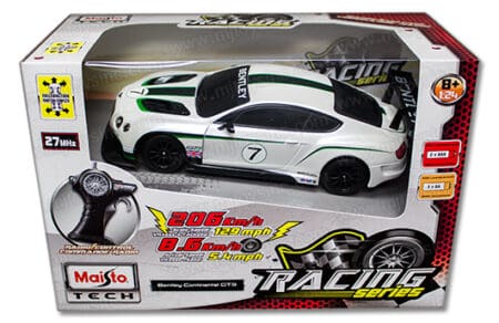 MAISTO TECH 1:24 RADIO CONTROL RACING SERIES BENTLEY CONTINENTAL GT3