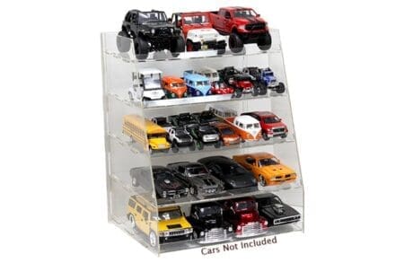 Acrylic Counter Display with Five Shelves (Fits most 1:24, 1:32, 1:43, & 1:64 scale cars) - Image 2