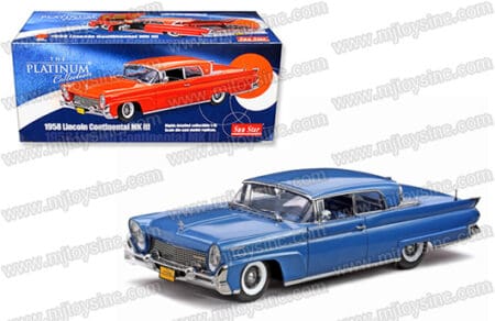 SUNSTAR 1:18 PLATINUM 1958 LINCOLN CONTINENTAL MK III HARD TOP