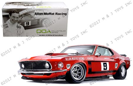 ACME 1:18 DDA Collectibles Series - Allan Moffat Racing - Allan's #9 1969 Boss 302 Trans Am Mustang