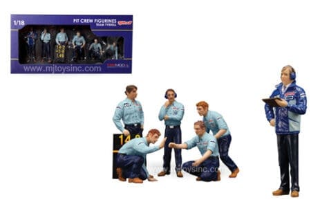 TRUE SCALE MINIATURES 1:18 PIT CREW FIGURINES TEAM TYRELL 1976