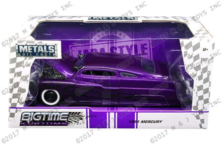 Jada 1:24 W/B - Metals - Bigtime Kustoms - 1951 Mercury with Flame Design