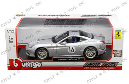Bburago 1:18 Limited Edition 70th Anniversary Collection - Ferrari California T (Hot Rod 29 of 70)