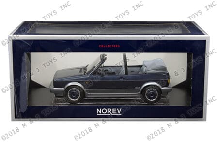 Norev 1:18 1992 Volkswagen Golf Cabriolet "Bel Air" (Blue Metallic)