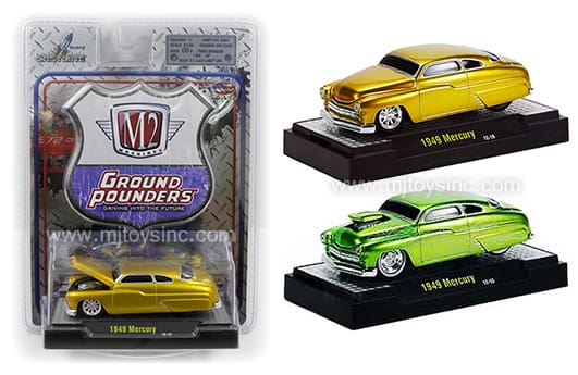 ミニカー M2 Machines 1/64 Mercury 1949 CastLine 1949 Mercury Coupe, Blue w/ Flame - Castline M2 82161/17 - 1