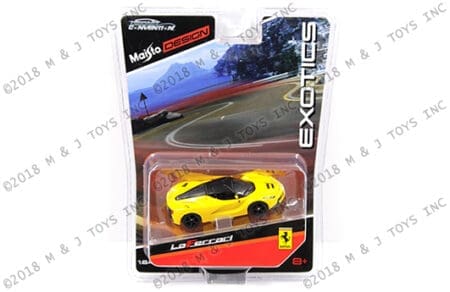 Maisto 1:64 Exotics - Ferrari LaFerrari (Yellow with Black Wheels)