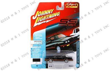 Johnny Lightning 1:64 Classic Gold 2018 - Release 1 Version A - 1987 Chevrolet Monte Carlo Aerocoupe (Black)