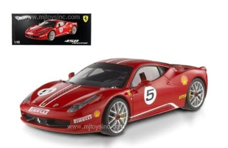 HOT WHEELS 1:18 ELITE FERRARI 458 CHALLENGER