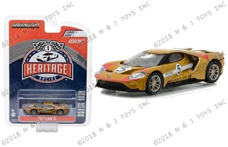 Greenlight 1:64 Heritage Racing Series 1 - 2017 Ford GT - #5 Ford GT40 Mk II Tribute