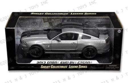 Shelby Collectibles 1:18 Legend Series - 2013 Ford Shelby GT500 (Grey with Black Stripes)