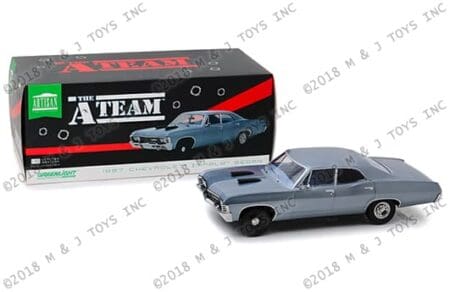 Greenlight 1:18 Artisan Collection - The A-Team (TV Series) - 1967 Chevrolet Impala Sport Sedan (Blue)