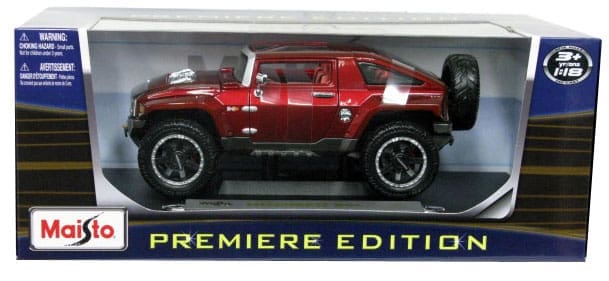 MAISTO 1:18 PREMIERE HUMMER HX CONCEPT - M & J Toys Inc. Die-Cast