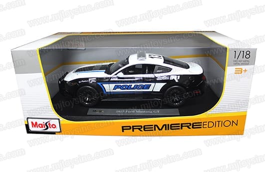 MAISTO 1:18 PREMIERE EDITION 2015 FORD MUSTANG GT POLICE - M & J
