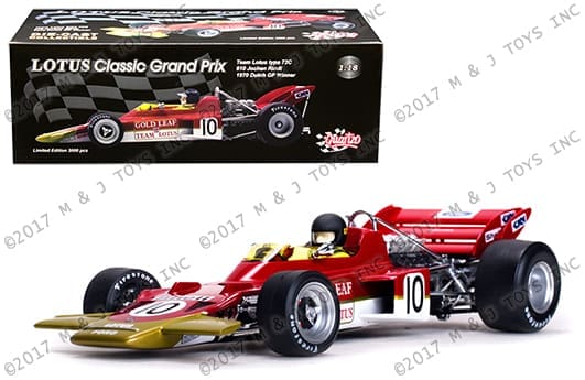 Sunstar 1:18 Quartzo- Lotus Classic Grand Prix - Team Lotus Type 72C - #10 Jochen Rindt - 1970 Dutch GP Winner (red)