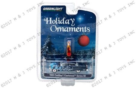 Greenlight 1:64 Holiday Ornaments Series 2- 1955 Cadillac FLTW Ser 60 (blue)