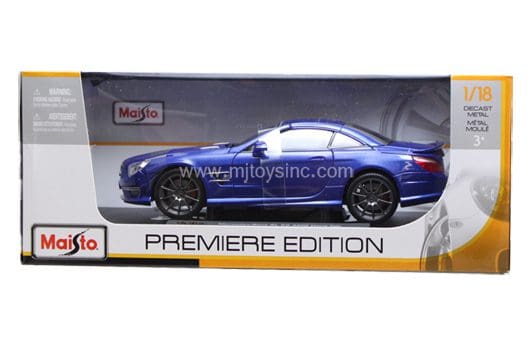 Maisto 1:18 Premiere Edition 2012 Mercedes-Benz SL63 AMG (blue