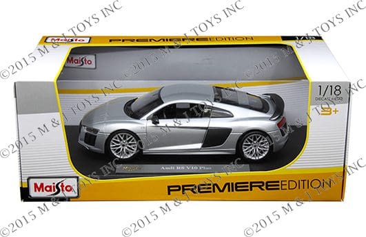 マイスト 1/18 Audi R8 V10 Plus(シルバー)カスタム