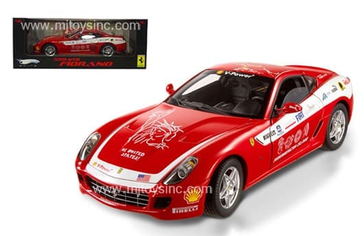 Hot Wheels 1:18 Elite Race Ferrari 599 GTB Fiorano (red) - M