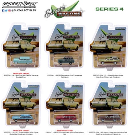 Greenlight 1:64 Estate Wagons Series 4 Assortment (6 Styles)